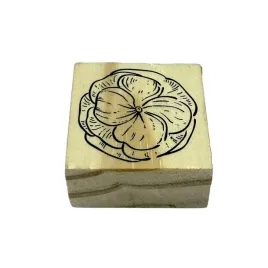 avec-stempel-drewno-stempelek-kwiatek