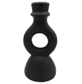 home-accents-swiecznik-ceramiczny-pionowy-z-okregiem-czarny