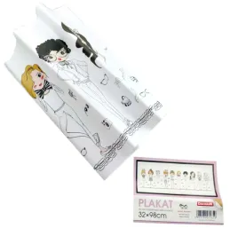 dan-mark-plakat-kolorowanka-32x98cm-modelki-dziewczynki