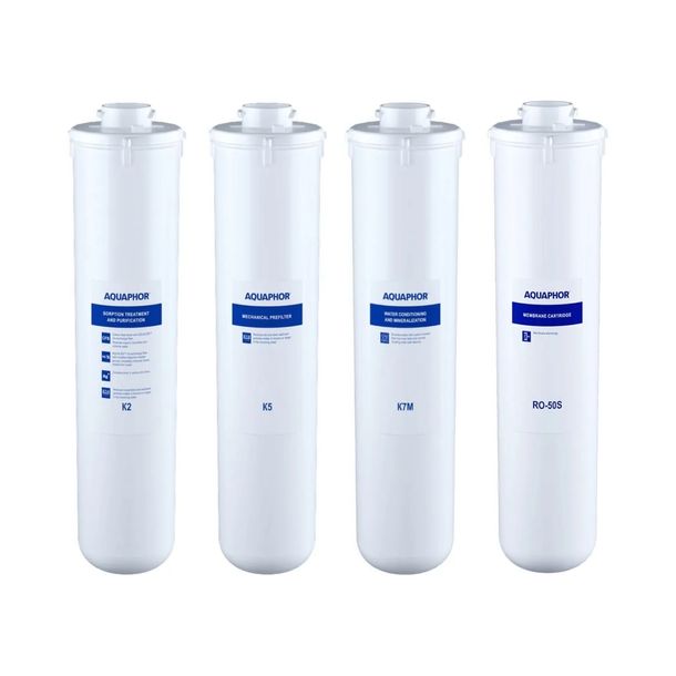 ORYGINALNE 4 wkłady Aquaphor RO-101S Morion - K5 + K2 + K7M + RO50S