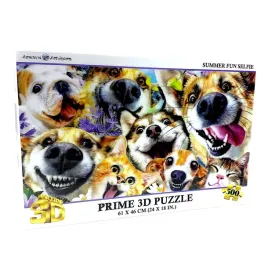 howard-robinson-prime-3d-psy-i-koty-letnie-selfie-puzzle-3d-61x46cm-500el
