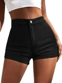 shein-krotkie-spodenki-damskie-czarne-basic-34-l9i