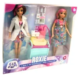 elefun-roxie-mama-u-ginekologa-dwie-lalki-lalka-w-ciazy-lekarz-akcesoria