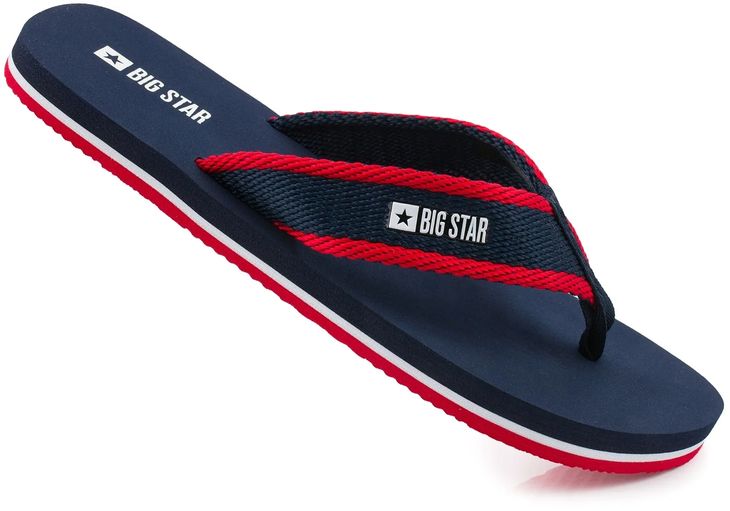 Big Star klapki męskie japonki sportowe na basen plaże granatowe r. 42