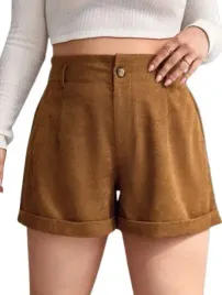 shein-damskie-spodenki-brazowe-plus-size-46-llb