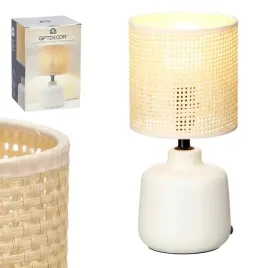 lampa-stolowa-nocna-biurkowa-biala-ceramiczna-bezowy-abazur-boho-sypialnia