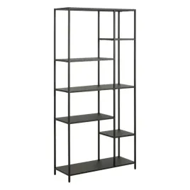 czarny-regal-na-ksiazki-dekoracje-6-polek-165-cm-do-salonu-biura-newcastle