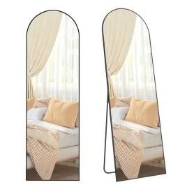 stabilne-duze-lustro-stojace-lub-na-sciane-czarna-aluminiowa-rama-160x50cm