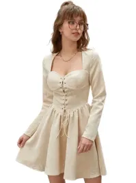 shein-sukienka-mini-bezowa-prazkowana-36-lom
