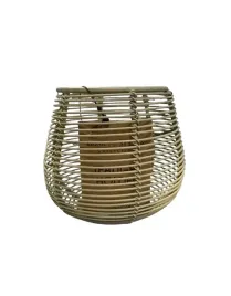 home-styling-tealight-holder-lampion-metalowy-105x10cm-zielony