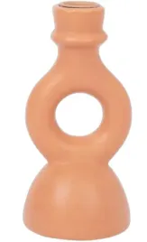 home-accents-swiecznik-ceramiczny-pionowy-z-okregiem-na-swiece-brazowy