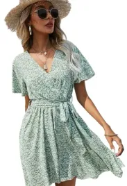 shein-sukienka-mini-zielona-w-kwiaty-l-xl-vui