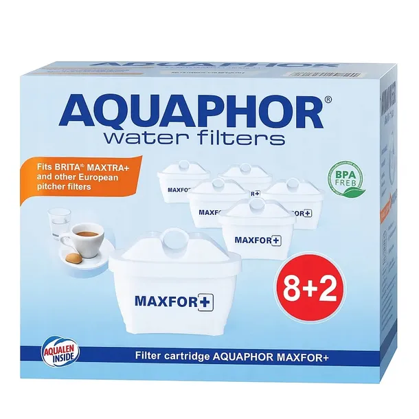 ORYGINALNE Filtr do wody Aquaphor Maxfor+ 10 szt