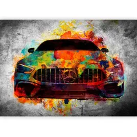 fototapeta-beton-mural-auto-mercedes-mlodziezowa-tapeta-dla-chlopca-400x280