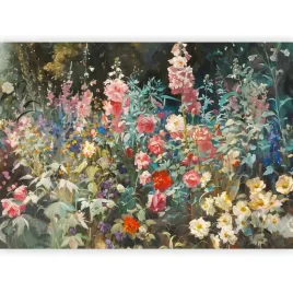 fototapeta-ogrod-kwiaty-botaniczna-kompozycja-tapeta-scienna-retro-500x350