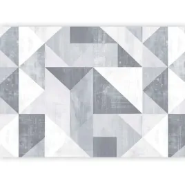 fototapeta-3d-geometryczna-trojkaty-art-deco-szara-do-przedpokoju-200x140