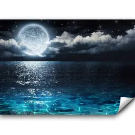 fototapeta-samoprzylepna-noc-ksiezyc-niebo-blekit-pelnia-pejzaz-3d-392x280