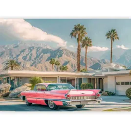 fototapeta-cadillac-palmy-gory-usa-amerykanski-pejzaz-do-salonu-3d-450x315