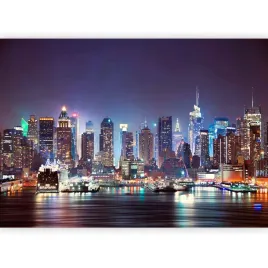 fototapeta-ponorama-miasta-nowy-jork-krajobraz-miejski-noca-salon-400x280