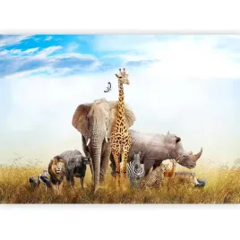fototapeta-afryka-zwierzeta-sawanna-zyrafa-lew-dla-dzieci-do-pokoju-300x210