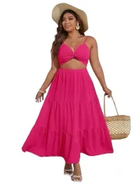 shein-plus-size-sukienka-zielona-trapezowa-46-lbm