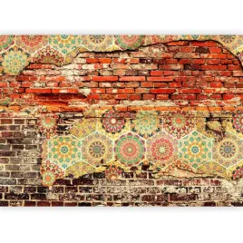 fototapeta-cegly-mur-mandala-orient-kolorowa-na-sciane-do-sypialni-400x280