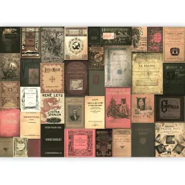 fototapeta-ksiazki-okladki-mozaika-tlo-vintage-do-salonu-sypialni-400x280