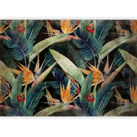 fototapeta-tropikalne-liscie-duze-vintage-las-natura-do-sypialni-3d-400x280