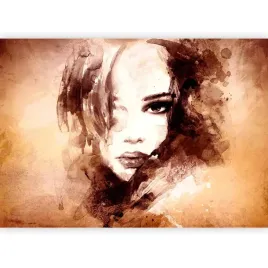 fototapeta-kobieta-portret-akwarele-scienna-tapeta-salon-sypialnia-400x280