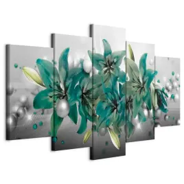 obraz-tryptyk-5-czesci-3d-kwiaty-lilie-nowoczesny-do-salonu-duzy-200x100