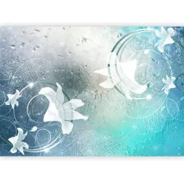 fototapeta-kwiaty-lilie-blekit-glamour-nowoczesna-scienna-salon-3d-400x280
