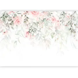 fototapeta-kwiaty-roze-ogrod-wiszace-listki-tapeta-do-sypialni-boho-300x210