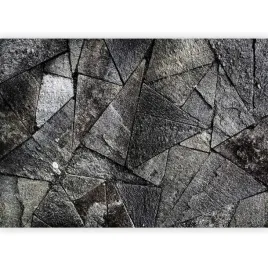 fototapeta-kamienie-trojkaty-mur-ciemny-szary-mozaika-scienna-salon-400x280