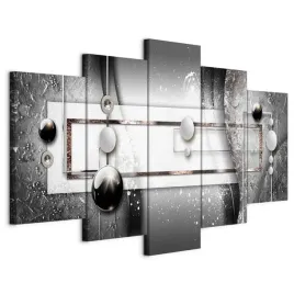 obraz-5-czesci-tryptyk-3d-kule-abstrakcja-nowoczesny-glamour-salon-200x100