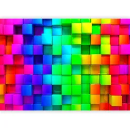 fototapeta-3d-kolory-iluzja-klocki-geometryczna-mlodziezowa-dzieci-350x256