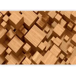 fototapeta-3d-optyczna-drewno-klpcki-abstrakcja-na-sciane-salonu-400x280