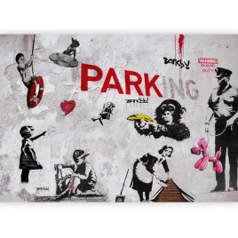 fototapeta-banksy-street-art-mural-szary-tapeta-na-sciane-salonu-3d-400x280