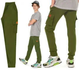 spodnie-dresowe-chlopiece-bojowki-joggery-r-134-khaki-zielony-prod-pl