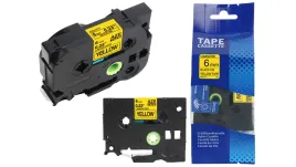 tasma-do-drukarki-brother-tz-611-6mm-8m-zolta-tasma-tze-611