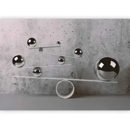 fototapeta-optyczna-3d-srebne-kulki-beton-do-salonu-sypialni-biuro-400x280