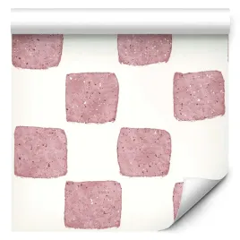 tapeta-w-rolce-rozowe-kwadraty-kratka-do-salonu-sypialni-sciana-3d-05x10m