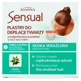 plastry-do-depilacji-twarzy-12-sztuk-tubka-z-oliwka-10ml-joanna-sensual