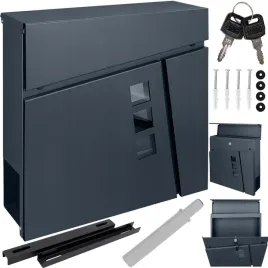 pojemna-skrzynka-pocztowa-antracyt-z-gazetnikiem-wyposazona-w-cichy-domyk-oraz-uchwyt-rozmiar-xxl