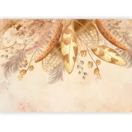 fototapeta-piora-liscie-boho-zolta-natura-do-sypialni-salonu-pokoju-400x280