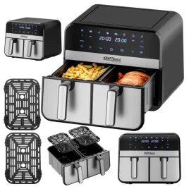 air-fryer-frytkownica-beztluszczowa-dwukomorowa-duza-12-programow-9l-2500w