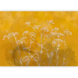 fototapeta-beton-laka-natura-rosliny-zolte-tlo-boho-tapeta-korytarz-400x280