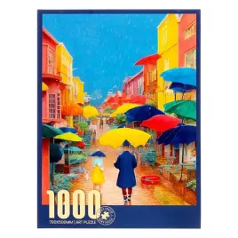 zabawka-puzzle-1000-elem-ulica-w-deszczu-kolorowe-parasolki-i-kamienice