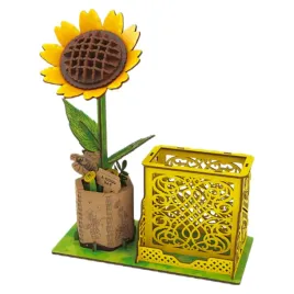 drewniane-puzzle-3d-slonecznik-z-doniczka-zestaw-85-elementow