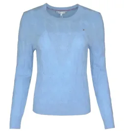 tommy-hilfiger-sweter-damski-welniany-warkocz-niebieski-m