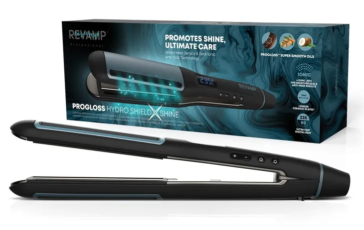 Prostownica REVAMP Progloss Hydro Shield X Shine ST-1800 Czarny
